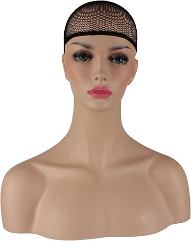 Akstore 28" 70cm Fashion Wigs Long Wavy Curly Hair Cosplay Wig & Wig Cap (Yellow) in Saudi Arabia
