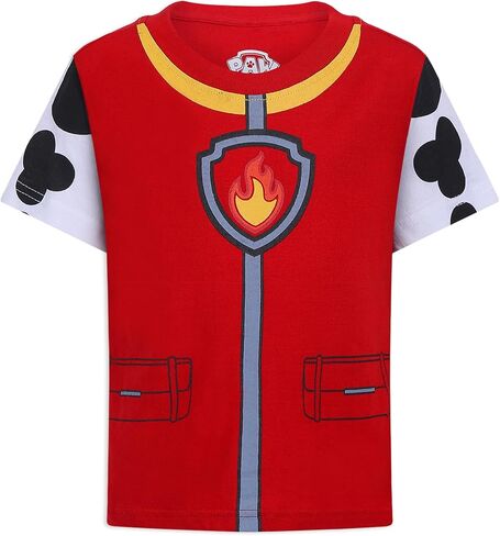 طقم تيشيرت وشورت للأولاد من Nickelodeon Paw Patrol للأطفال الصغار والصغار - أزرق/كحلي أو أحمر/أسود أو أصفر/أسود in Saudi Arabia