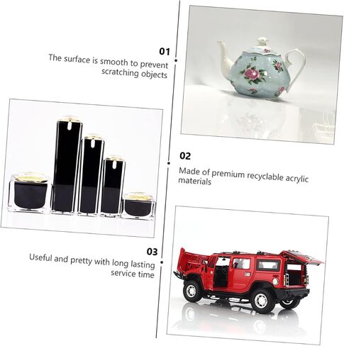 1pc Acrylic Photo Prop Board Reflective Mirror Backdrop for Makeup Product Photography White 35x35cm in Kuwait
