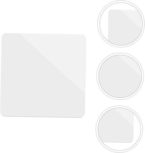 1pc Acrylic Photo Prop Board Reflective Mirror Backdrop for Makeup Product Photography White 35x35cm in Kuwait