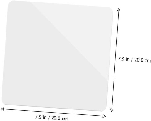 1pc Acrylic Photo Prop Board Reflective Mirror Backdrop for Makeup Product Photography White 35x35cm in Kuwait