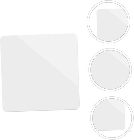 1pc Acrylic Photo Prop Board Reflective Mirror Backdrop for Makeup Product Photography White 35x35cm in Kuwait