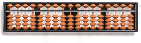 Yellow Mountain Imports Vintage Style Wooden Abacus - 13.9 Inches (35.3 Centimeters) - Professional 17 Column Soroban Calculator with Reset Button - Made in Kuwait