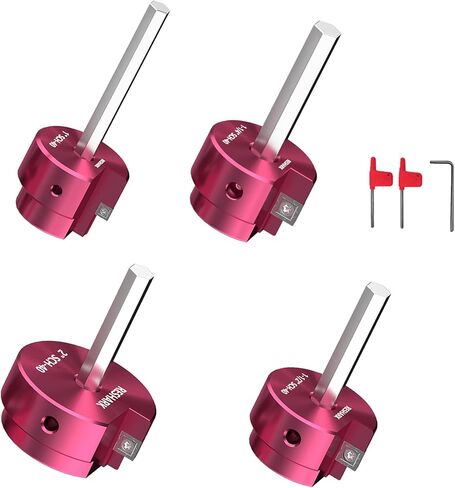 4 Pcs PVC Pipe Reamer Kit with 1 inch, 1-1/4 inch, 1-1/2 inch, 2 inch, Pipe Fitting Reamer for Standard 1/2" Drills, PVC Fitting Saver for SCH40 in Saudi Arabia