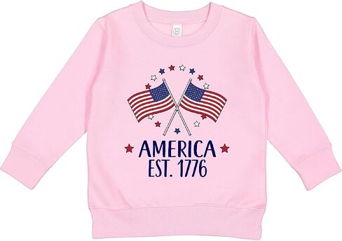 inktastic America Est 1776 4th Of July Toddler Sweatshirt in Saudi Arabia