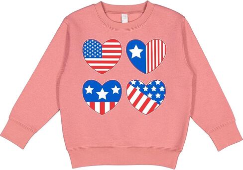 Inktastic الرابع من شهر يوليو ، قميص Toddler American Hearts American in Kuwait