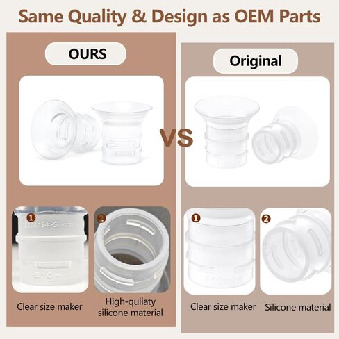 12pcs Breast Pump Parts, 8pcs Duckbill Valves and 4pcs Silicone Diaphragm Compatible with eufy S1 Pro/S1/E10 Wearable Breast Pump, Replace for eufy Pump Original Parts Diaphragm Duckbill Valve in Kuwait