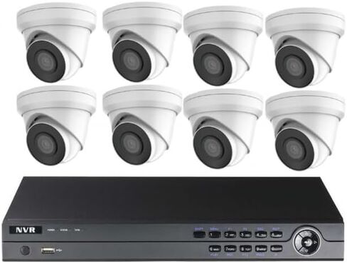CCTVWHOLESALEOUTLET 4MP 16CH NVR Security System with 8 Outdoor 2MP IP 2.8mm Lens Cameras + Built-in Mic, 2TB HDD in Saudi Arabia