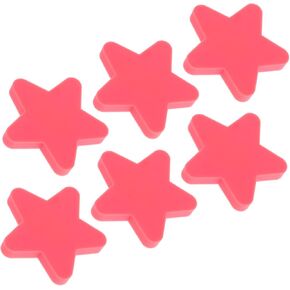 Homoyoyo 6pcs Cute Star Shaped Drawer Knobs Cabinet Handles for Boy Girl Rooms Attractive Soft Knobs for Dressers Cabinets Wardrobes Easy Installation Versatile Use