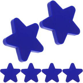 6pcs على شكل نجمة مقابض درج على شكل نجم ، مقابض خزانة زخرفية لطيفة للفتيات ، سبيكة زنك ، سبيكة لخزانة الملابس والخزانة السهلة لديكور الحضانة