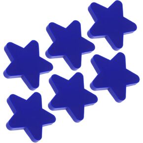 Homoyoyo 6pcs Star Shaped Knobs for Cabinets and Dressers Cute Handles for Kitchen Cupboards and Furniture Star Furniture Knobs for Boy Girl Rooms and Bathrooms