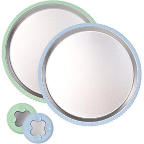 Suction plates for baby,Stainless Steel kids plates with suction Stainless Steel Plates for Kids & Toddlers (2-Pack)