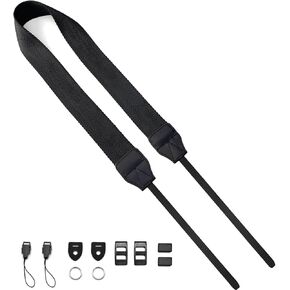Camera Neck Straps for DSLR Camera or Binoculars Strap Black