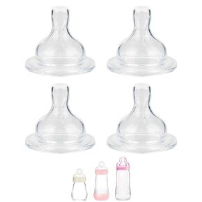 Silicone Nipple for MAM Baby Bottle, Fits All MAM Bottles, Fast Flow Nipple Level 3, 4 m+, 4 Count