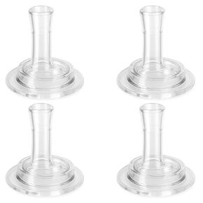 Sippy Straw Nipples for Dr. Brown's Narrow Baby Bottle & Glass Bottles and Narrow Sippy Spout Bottles, Soft Silicone Transitional Nipple, No-Spill Straw Nipple, 9m+, 4-Count