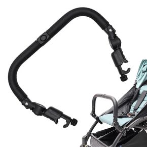 Stroller Armrest - Baby Pushchair Safety Handle, Adjustable Angle Bumper Bars Handle | Baby Stroller Armrest Bumper Bars Handlebars, Detachable Stroller Safety Bars Crossbar Accessory for Stroller