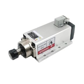 Engraving 2.2KW 220V/380V ER20 Air Cooling Square Spindle Motor GDZ80X73-2.2 Air Cooling Spindle for CNC Milling Machine Accessories(380V)