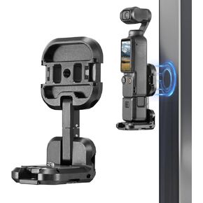 Magnetic Mount Stand Compatible with DJI Osmo Pocket 3,L-Shaped MagneticMount for Pocket 3,Metal Bracket Mount with 1/4 Screw Holes/360* Rotating Linkage/Cold ShoeMount/Easy to Attach/Detach