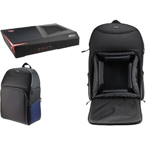 Navitech Portable Rugged Black & Blue Backpack/Rucksack Carry Case Compatible with The Dell Optiplex 3050 Micro Desktop PC