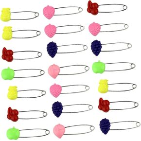 50pcs Colorful Safety Sturdy Plastic Brooch for Diapers Clothes Decor Crafts Secure Locking Design for Newborns Lightweight Travel-friendly Random Style