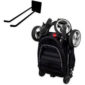 StoreYourBoard Baby Stroller Storage Hook, Wall Mount Rack, Industrial Grade, Holds 50 lbs, Full-Sized Jogging Travel Strollers