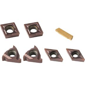 7PCS Multifunctional Solid Carbide Inserts Holder Boring Bar for Lathe Turning Tools Lathe Boring Bar Turning Tool Holder Set Boring Tools