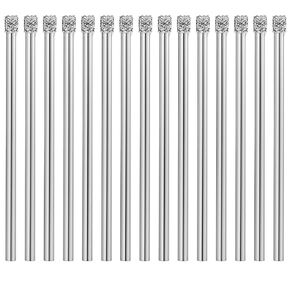 15 Pcs 1/8" (3mm) Diamond Hole Saw Drill Bit Small Tile Vacuum Brazed Diamond Hole Saws Masonry Tools for Ceramic Glass Stone and Harder Materials