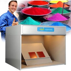 Color Assessment Box Color Matching Cabinet Color Light Boxes 6 Light Sources: D65 TL84 UV F CWF U30, for Textile Printing and Dyeing Materials