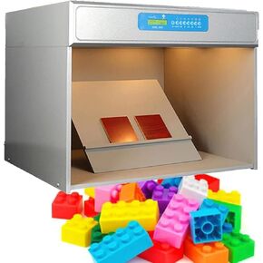 Color Assessment Cabinet, Color Matching Box with 6 Light Sources,D65 Tl84 Uv F Cwf U30,Assessment Cabinet Box for Fabrics Textile Clothing Color Cabinets Equipment Tools
