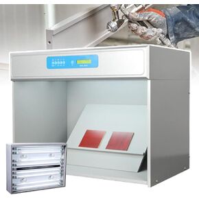 Color Matching Light Box with 7 Different Lights for Accurate Color Assessment,Textile Color Assessment Box with 45° Viewing Table for Color Matching &Evaluation of Printed Materials