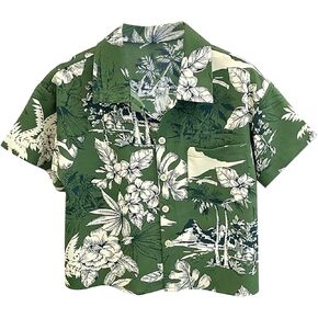 Toddler Kids Baby Boys and Girls Loose Casual Short Sleeve T Shirt Top Beach Style Boy Undershirts