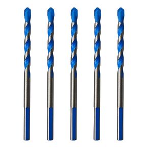 5PCS 15/64" Solid Carbide Drill Bit Set, Masonry Drill Bits, Concrete Drill Bits, Carbide Drill Bits for Glass, Tile, Brick, Cement, Plastic, Wood