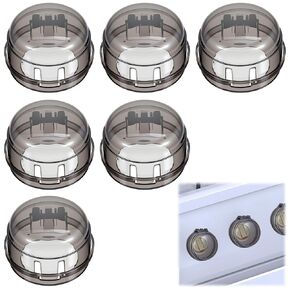 5 Pcs Gas Stove Knob Covers, Stove Knob Safety Covers, Resistant Universal Size Oven Knobs Cover for Child Safety, Child Proof Stoves Knobs Cover