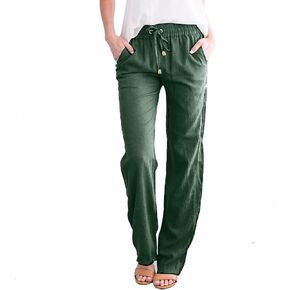 LCMTWX Vacation Outfits for Women Pants Long Drawstring Women Waist Cotton Casual Pants Summer Clothes Wide Leg Pants for