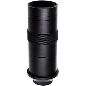 100x Adjustable Zoom Lens C-Mount Magnifying Eyepiece for Industrial Video Microscope Cameras