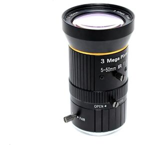 Zoom Lens 5-50MM HD3.0 Megapixel CS Mount Manual Iris 1/2.7" F1.4 for Industrial Machine Vision Camera CCTV IP Camera
