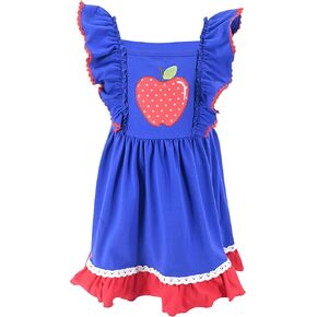 Unique Baby Girls Smocked Holiday Dress for Big Kids and Toddler Outfit Clothes with Embroidery