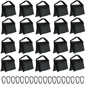 8 Pack Weight Sand Bags Saddle-Bag Style for Photography Tripod, Video Equipment, Studio Set, Light Stand, Film Set, Folding Chair, Camping Tents, Sports, Indoor Outdoor Use