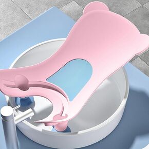 Portable Infant Bath Quick Babies Buttock Washing Tool for Counter Sink Bathtub Daily Use Babies Butt Basin Ergonomic Infant Bathtub for Easy of Baby Buttocks Bathtub for Newborn (White, One Size)