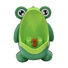 2025 Frog Pee Training Cute Frog Potty Training Urinal Large Capacity Toddler Boys Standing Urinal Frog Shape Toilet Training Pee Stand with Adjustable Height for Nursery Home Toilet (Blue)