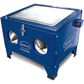 Eastwood B20 Benchtop Abrasive Blast Media Bead Blast Cabinet Quality Gun With Replaceable Tips | Internal Dimensions: 22" wide x 18" deep x 12" high