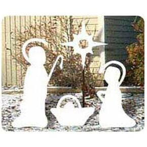 Woodcraft Project Paper Plan To Build Simple Nativity Scene - Material Not Included