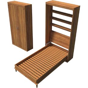 Murphy Bed Plans Single Size DIY Hideaway Vertical Wall Bed Building Project