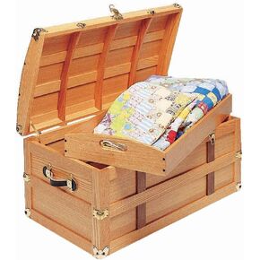 خطة Trunk Rockler Steamer - خطوة بخطوة مخطط مع التقنيات ، قائمة المواد ، الرموز والمزيد لتجميع صندوق الكنز - مخطط الصدر تخزين عتيقة لعشاق DIY ومشاريع النجارة الخشبية