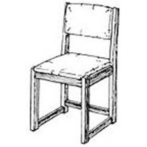 Woodcraft Project Paper Plan To Build Simple Side Chair - Material Not Included