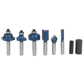 8Pcs Router Bit Set Woodworking Milling Cutter Alloy Steel Cutting Tools with 1/4in Shank Ideal for Plane Processing Surface Modeling and Carving in Woodworking