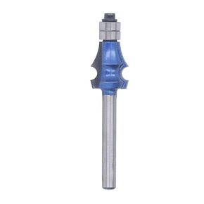 Tungsten Steel Wood Router Bit with 1/4in Shank, Blue Coated Milling Cutting Machine for Woodworking, Trimming, and Forming, Accurate and Stability