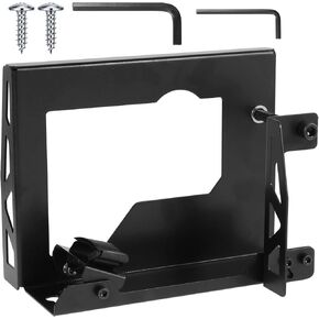 Electric Planer Flip Support Steel Electric Planer Mount Bracket with 2 Adjustable Wrench and 2 Fixing Screws Sturdy Electric Planer Stand Portable for Most Electric Planer(Black)