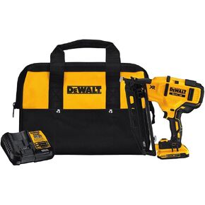 Dewalt DCN660D1R 20V MAX 2.0 Ah Cordless Lithium-Ion 16 Gauge 2-1/2 in. 20 Degree Angled Finish Nailer Kit (Renewed)