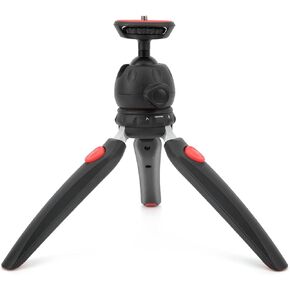 Mini Tripod Camera Holder with 360° Head, Telescopic, Antislip Rubber Pads, ABS and Stainless Steel Material, Ideal for Selfies Vlogs Photography